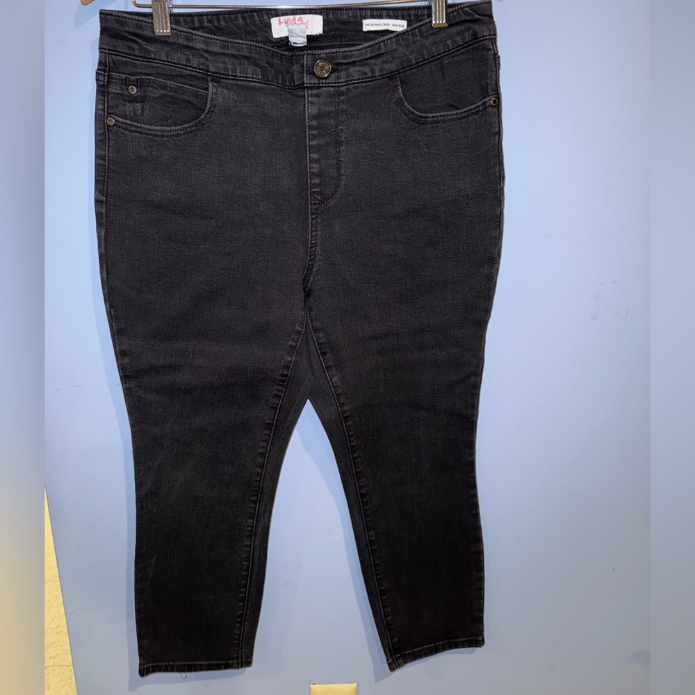 Skinnygirl Black Jeggings Crop